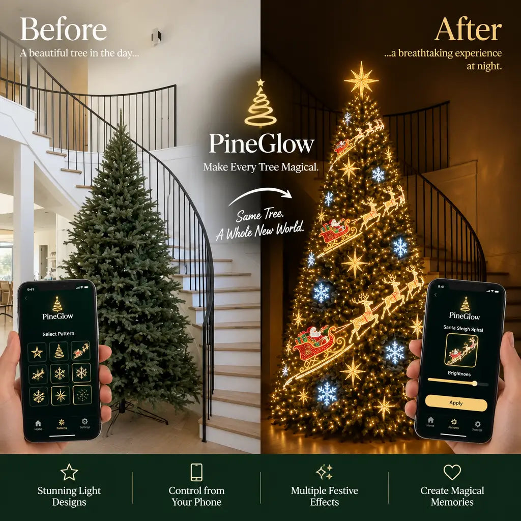 PineGlow Smart Christmas Tree Lights